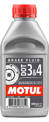 Тормозная жидкость DOT 3 & 4 Brake Fluid 12*0,5л MOTUL 102718